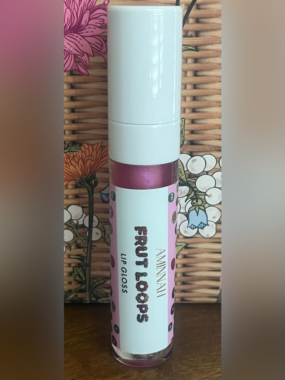 Aminnah Fruit Loops Lip Gloss Full Size Retail $28 NEW